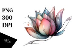 Tulip with Metallic Frame, Transparent PNG Product Image 3