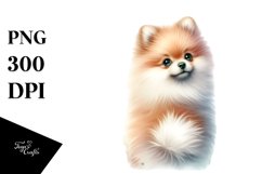 Pastel Pomeranian with Christmas Decoration Product Image 3
