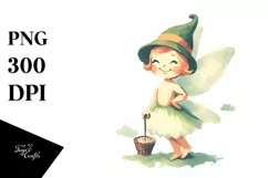 Funny Retro Fairy PNG Product Image 1