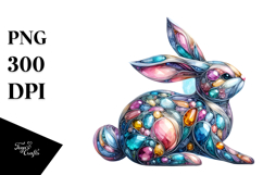 colorful Bunny in , PNG Product Image 1