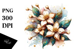 Abstract Wooden Small Stained Jasmine Watercolor Splash Product Image 1