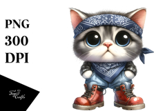 Contempt Baby Cat | Sublimation | Clipart Product Image 1