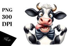 Playful Holstein Cow, Trending PNG Product Image 1