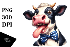 Playful Holstein Cow, Trending PNG Product Image 1