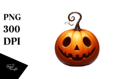 Spooky Jack-O&#039;-Lantern, Creative PNG Product Image 1