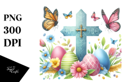 Easter Cross PNG Product Image 1