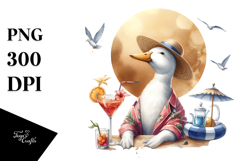 Zebra Drinking Cocktail PNG Product Image 1