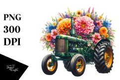 Vibrant Tractor PNG Product Image 1