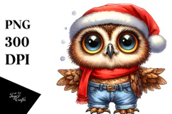 Patriotic Owl with Sunglasses, Transparent PNG Product Image 1