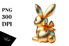 Colorful Vintage Bunny PNG Product Image 1