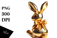 Colorful Vintage Bunny PNG Product Image 1