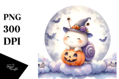 Cute Baby Snail for Halloween PNG Product Image 1