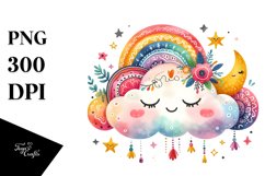 Colorful Baby Boho Cloud Design Product Image 1