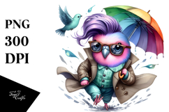 Vibrant Drawing Baby Dove PNG Product Image 1