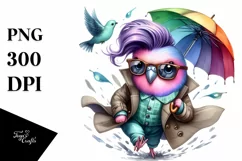 Vibrant Drawing Baby Dove PNG Product Image 3