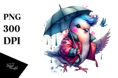 Bird with Quirky Style, Transparent PNG Product Image 1