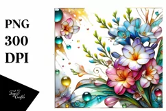 Watercolor Luxury Flower Splash Clipart Product Image 3