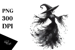 Washed Gothic Dancing Witch PNG Product Image 1
