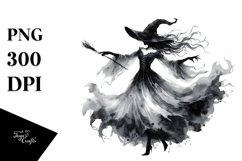 Washed Gothic Dancing Witch PNG Product Image 3