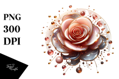 Abstract Rose PNG Product Image 1