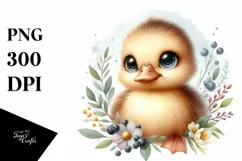Baby Duck with Big Eyes, Transparent PNG Product Image 1