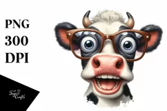 Cow Clipart of Playful Cow with es Product Image 3