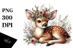 Elegant Baby Deer, Stylish PNG Product Image 1