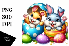 Watercolor Colorful Easter Clipart |T-shirt, Mug, Tumbler Product Image 3