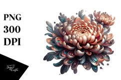 Detailed Glossy Chrysanthemum | Clipart Product Image 3