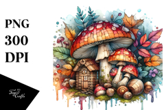 Wooden Stained Mushroom PNG Product Image 1