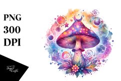 Magical Celestial Astral Mushroom Clipart Product Image 3