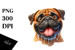 Enthusiastic Bullmastiff Clipart Product Image 1