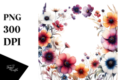 Wild Flowers Flame Clipart Product Image 1