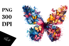 Butterfly Silhouettes, Summer PNG Product Image 1