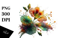 Nasturtium Detailed | Sublimation Clipart Product Image 3