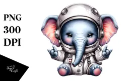 Cute Baby Elephant Rocker PNG Product Image 1