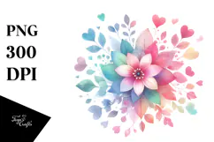 Sweet Heart Flower PNG Product Image 1