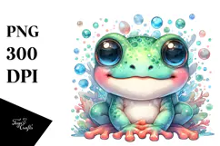 Cute Baby Frog, Transparent PNG Product Image 1