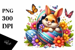 Watercolor Colorful Easter Clipart |T-shirt, Mug, Tumbler Product Image 1