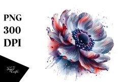 Abstract Watercolor Anemone | Clipart Product Image 3