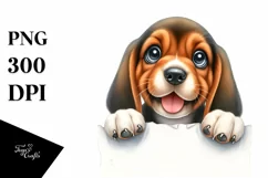 Cute Baby Bloodhound | Sublimation | Clipart Product Image 1