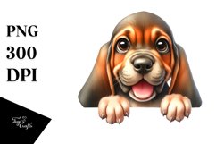 Cute Baby Bloodhound | Sublimation | Clipart Product Image 3