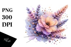 Vibrant Lavender -like Watercolor PNG Product Image 3