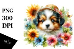 Colorful Baby Dog | Sublimation | Clipart Product Image 1