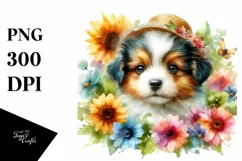 Colorful Baby Dog | Sublimation | Clipart Product Image 1
