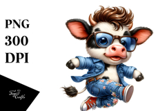 Expressive Baby Cow PNG Product Image 1