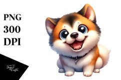 Cute Crazy Akita | Sublimation | Clipart Product Image 3