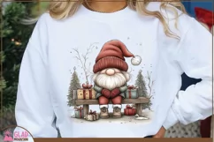 Christmas Gnome sublimation png, Christmas Gnome clipart Product Image 4