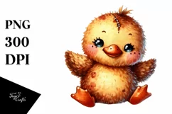 Vibrant Brownish Baby Plush Duck | Sublimation Clipart Product Image 3