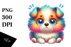 Crazy Looking Baby Shetland Sheepdog | Sublimation | Clipart Product Image 1